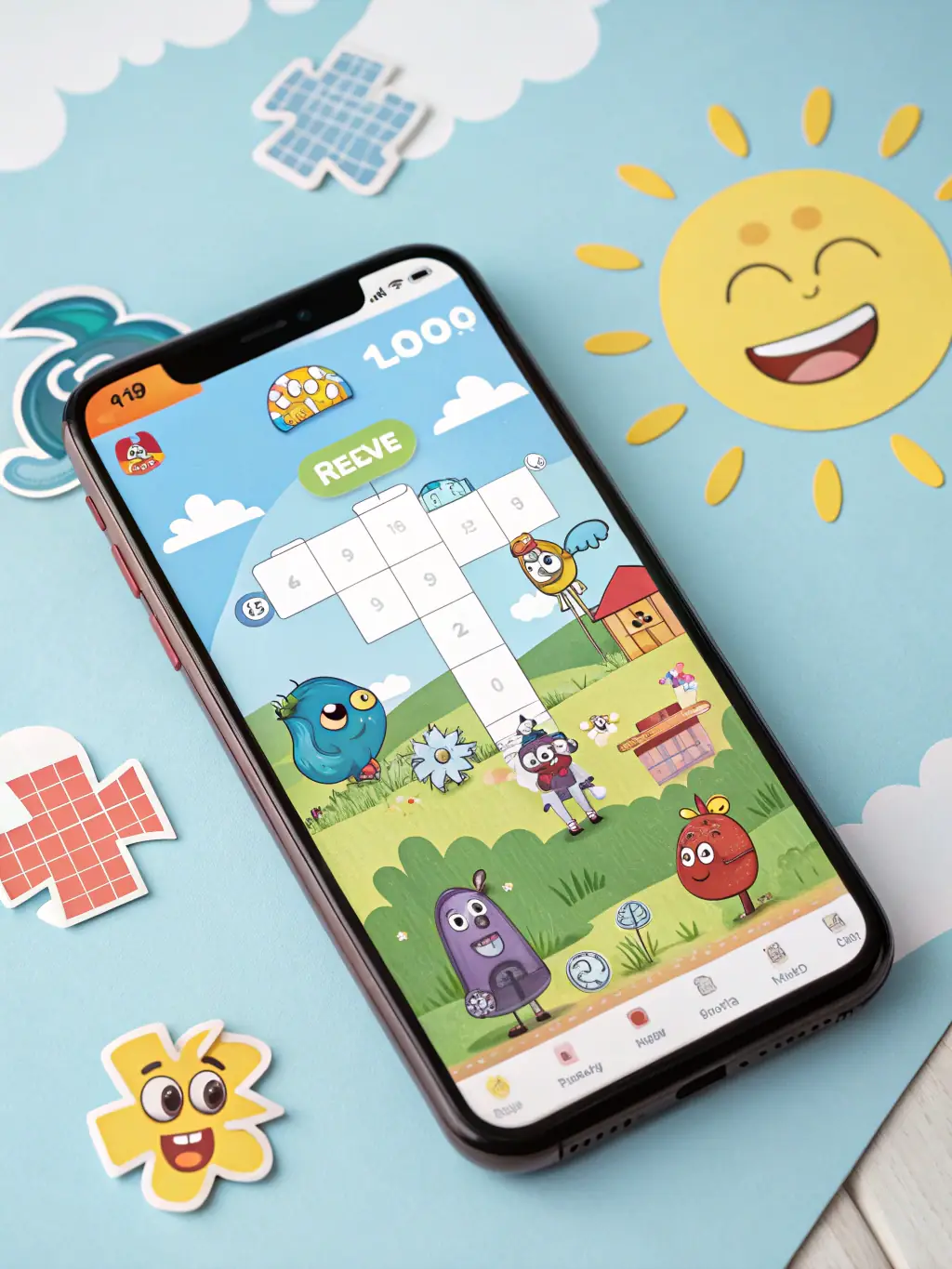 A screenshot of the AI Casual Puzzle Game interface, showcasing its social sharing features, with an overlay highlighting the community engagement it fosters.